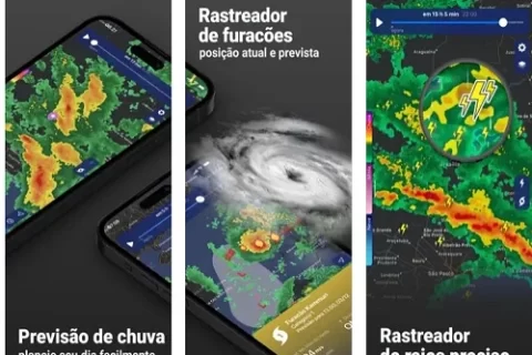 Melhores apps de radares meteorológicos